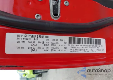 2013 Ram 1500 Slt из США, поврежденный, VIN 1C6RR7GT4DS657018